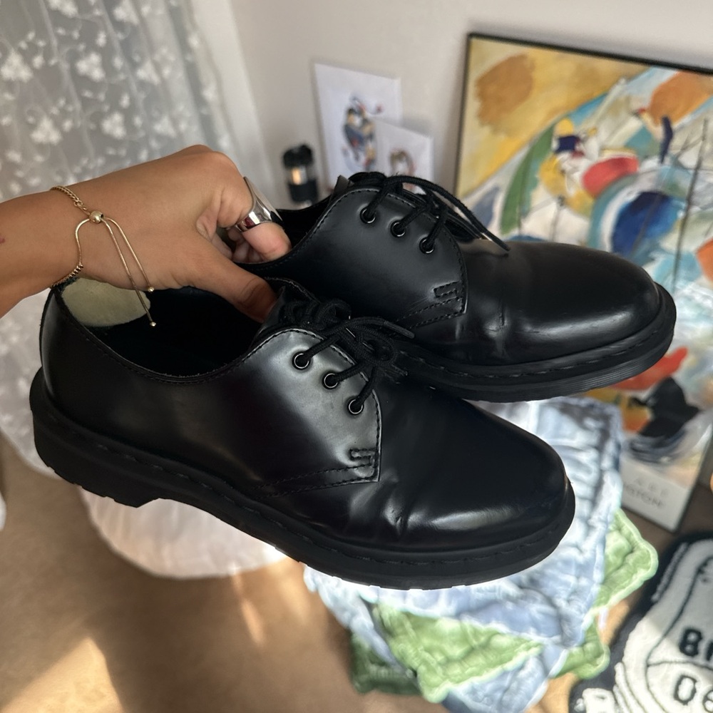 Dr. Martens “1461 MONO SMOOTH LEATHER OXFORD SHOES”